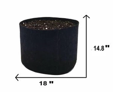 20 Gallon Biodegradable Aeration Fabric Pot
