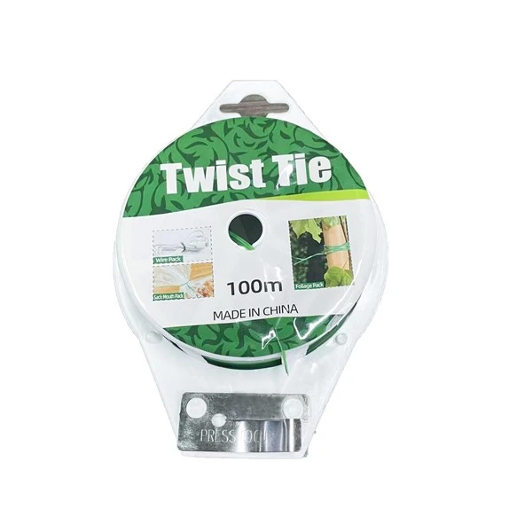 Green Garden Wire Cog Twist Tie